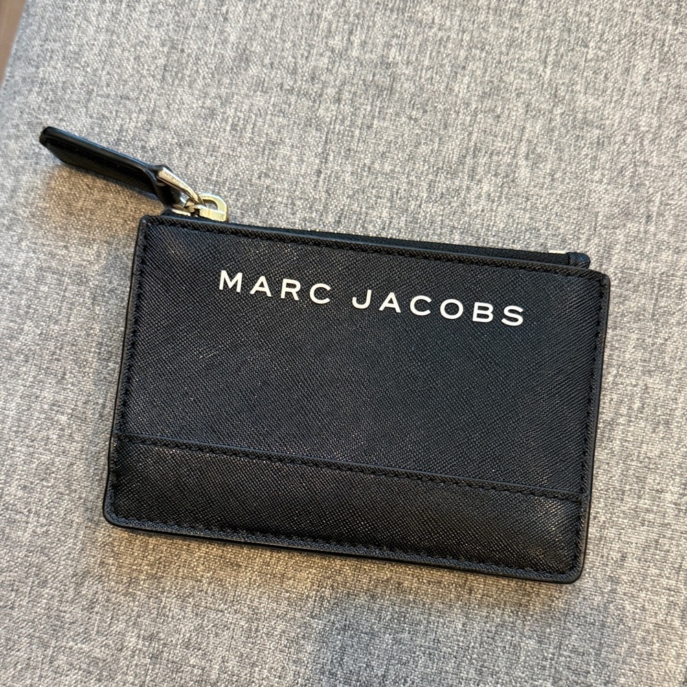 Marc Jacobs Black Leather Card Case